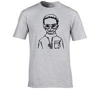 Naughtees Clothing - Brains Medium Sports Grey Standard fit T-Shirt