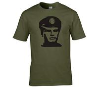 Naughtees Clothing - Captain Scarlet Medium Olive Green Standard fit T-Shirt
