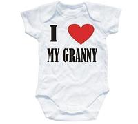 Naughtees clothing - I love my Granny white 3-6 months babygrow