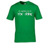 Naughtees Clothing - I'd Rather be in The Shire Medium Kelly Green Standard fit T-Shirt