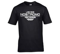 Naughtees Clothing - USCSS Nostromo Crew XL Black Standard fit T-Shirt