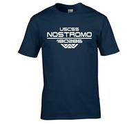 Naughtees Clothing - USCSS Nostromo Crew XXL Navy Blue Standard fit T-Shirt