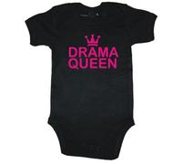 Naughtees Drama Queen babygrow onesie black 0-3 months