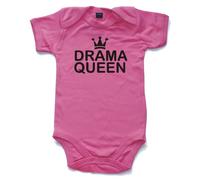 Naughtees Drama Queen babygrow onesie bubblegum pink 6-12 months