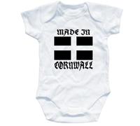 Naughtees Made in Cornwall babygrow babysuit white 0-3 months