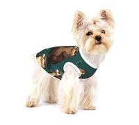 Naughty Beaver Print Dog Shirt,Dog Shirt Vest for Small Breeds Like Chihuahuas,Yorkies, and Puppies