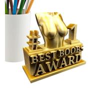 Naughty Boobs Trophy - 25x11x5cm Resin Comedy, durablee Craft, Humorous Feature with Funny Desktop Display | Party, Home, Office and Friends Gift for Adults, Christmas, Thanksgiving or Special