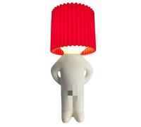 Naughty Boy Desk Light for Bedroom, Little Shy Boy Creative Lamp Plug-in Small Night Light, Novelty Gift, UK Plug (Red)
