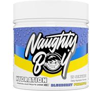 Naughty Boy Hydration & Electrolyte Drink Mix with Over 2400mg of Electrolytes Per Serving, Creatine & Taurine to aid Cell Volumization and Added Super Reds- 127.5g/15 Servings (Blueberry Pineapple)