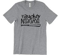 Naughty by Nature Down with O.P.P Uptown Anthem Golden Era Hip Hop Graphic Tee Printed T-Shirt Fashion Shirt for Men Grey(XX-Large)