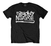 Naughty By Nature Men's NBNTS01MB01 T-Shirt, Black, Small