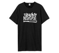 NAUGHTY BY NATURE - White Logo Amp - tshirt - Large - New T Shirt - J600z