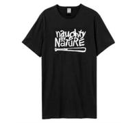 NAUGHTY BY NATURE WHITE LOGO AMPLIFIED VINTAGE BLACK XXLARGE - T-shirt