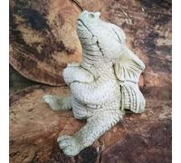 Naughty Dragon Stone Statue | Mythical Chinese Outdoor Garden Ornament Decor