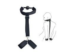 Naughty Drawer - Ball Gag to Wrist Restraint, Bondage Toys, BDSM Restraints, BDSM Toys, Handcuffs, Bondage Restraints, Sex Toys, Mouth Gag, Adult Sex Toys, BDSM Set, Couples Sex Toys, Sex Game