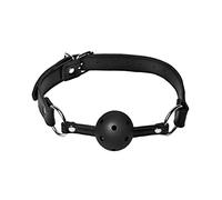 Naughty Drawer - Breathable Ball Gag, Bondage Mouth Gag, Leather Adjustable Strap, (BDSM Kit, Sex Toys, Bondage, Dominatrix Toys, Mouth Gag, Ballgags, Restraint, Gags, Bondage Gear, Ball Gags)