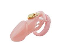 Naughty Drawer - Cock Cage, Male Chastity Cage, Pink, Penis Cage, Male Domination, Dominatrix, CBT, incl 5 Ring Sizes, Padlock, Keys, Pink Cock Cage, Chastity Cage Men, Male Chastity Device, BDSM Toy