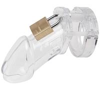 Naughty Drawer - Penis Cage, Clear Cock Cage, Male Chastity Cage, Male Domination, Sissy Cock Cage,CBT, Chastity Device, BDSM, Feminization, Incl 5 Different Size Rings, Padlock & Key.