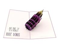 Naughty Eggplant Card Set, 3D Sexy Pop Up Card with Envelope, Funny Anniversary Card, Rude Love Gift for Lover, Him, Her, Husband, Wife, Boyfriend, Girlfriend, Valentine's Day