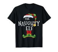 Naughty Elf Family Matching Christmas Group Funny T-Shirt