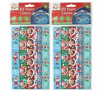 Naughty Elf Paper Chains Make Your Own Festive Christmas Paper Chains Self Adhesive Decoration Kit Fun Garland Elves Behaving Badly On The Shelf Christmas Decoration (200 Pcs)