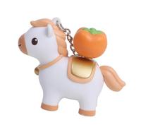 Naughty Horse Ring Interactive Sound Button Sturdy Construction Kid Friendly Color Compact Portable Keychain Child Safety Keychain, フリーサイズ