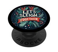 Naughty Lets Sleigh together Stamp Look PopSockets Adhesive PopGrip