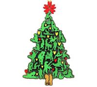 Naughty & Nice Christmas Tree Ornament, Funny Hanging Ornaments for Adults, Acrylic Fun Christmas Ornaments, Xmas Gift or Gag Ornament for Couples (1PC)