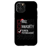 Naughty Nice Clinical Psychologist - Christmas List Pajama Case for iPhone 11 Pro