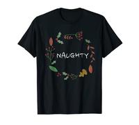 Naughty Nice | His Hers Matching Christmas Tee T-Shirt