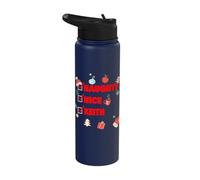 Naughty Nice Keith Funny Christmas Keith Name Stainless Steel Insulated Water Bottle