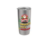 Naughty Nice Nigerian Santas List Funny African Christmas Stainless Steel Insulated Tumbler