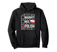 Naughty Nice Polish Poland Eastern Europe Christmas Holiday Pullover Hoodie