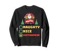 Naughty Nice Vietnamese Santas List Funny Asian Christmas Sweatshirt