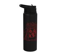 Naughty Raccoon Trash Panda by the Bin Stainless Steel Insulated Water Bottle