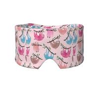 Naughty Sloth Print Eye and Ear Muffs Blackout Sleeping Noise Blocking Ear for Adults Kids Men Women