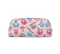 Naughty Sloth Print Pencil Pouch, Pen Bag with Practical Zip, Stationery Pouch for School Office