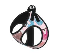 Naughty Sloth Print Pet Leash Vest,Breathable Mesh Pet Harness, Reflective For Small Medium Dogs Safe Easy Walking