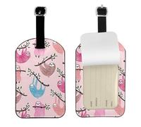 Naughty Sloth Print Travel Luggage Tags Elegant Luggage Tag 4.3 x 2.76 Inch for Suitcases Accessory