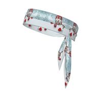 Naughty Snowman Printing Sports Headband Tie,Durable Sports Bandage Headscarf, Ideal For Volleyball & Workoutsâ€‹