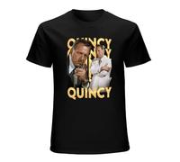Naughty Tom Men's Dr. Quincy M.E. Jack Klugman 70S 80S Retro Tv Summer T-Shirt Black XL
