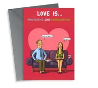 Naughty Valentines Card - Love Is... maintaining good communication