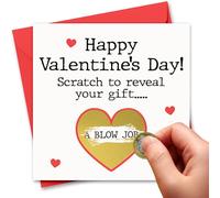 Naughty Valentine's Day Card Dirty Valentines Card Naughty Scratch Card Valentines Card For Him Valentines Card Husband Boyfriend Fiance Fiancee Rude Valentine's Card Valentines Day Card (Blow)