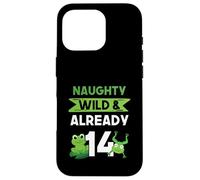 Naughty Wild & Already 14 Birthday Frog Case for iPhone 16 Pro