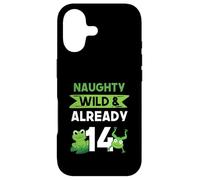 Naughty Wild & Already 14 Birthday Frog Case for iPhone 17