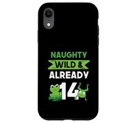 Naughty Wild & Already 14 Birthday Frog Case for iPhone XR
