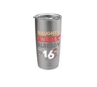 Naughty Wild & Already 16 Birthday Ninja Stainless Steel Insulated Tumbler