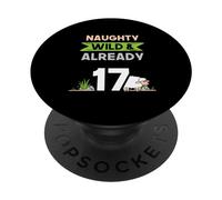 Naughty Wild & Already 17 Birthday Sheep PopSockets Adhesive PopGrip