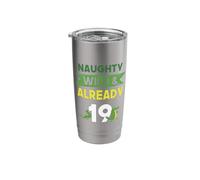 Naughty Wild & Already 19 Birthday Crocodile Stainless Steel Insulated Tumbler