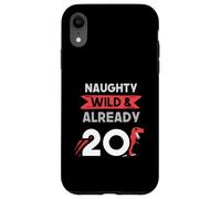 Naughty Wild & Already 20 Birthday T Rex Trex Case for iPhone XR